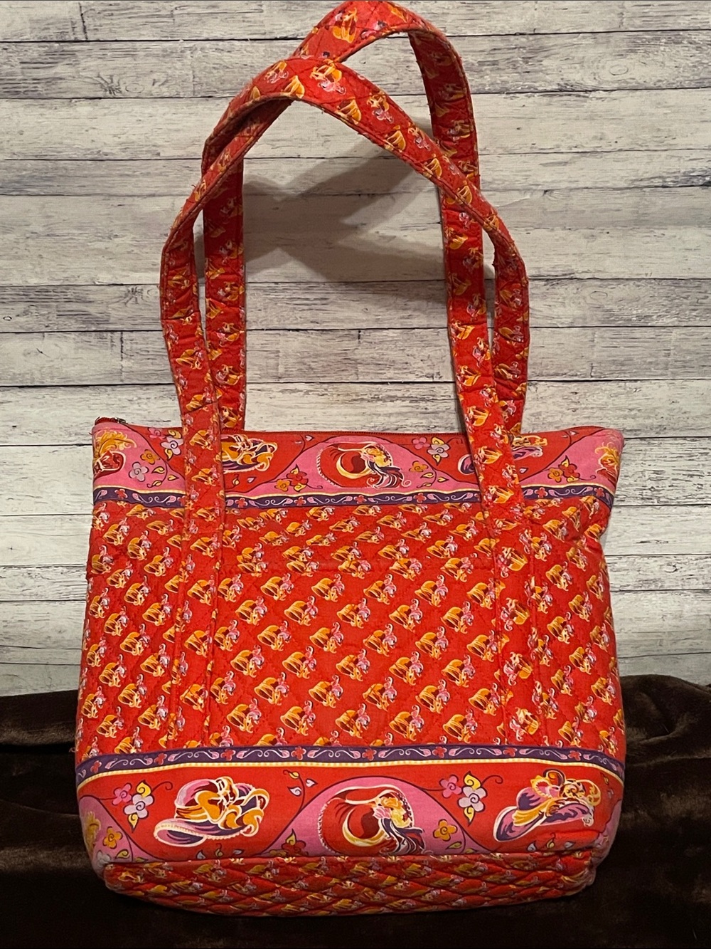 Vintage 2005 Quilted Red Hat Society Tote/Purse/Bag